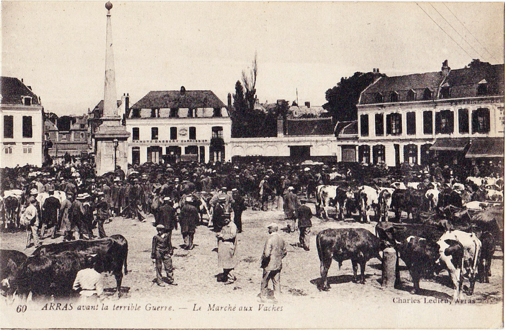 Arras avant la terrible guerre - Le Marché aux Vaches