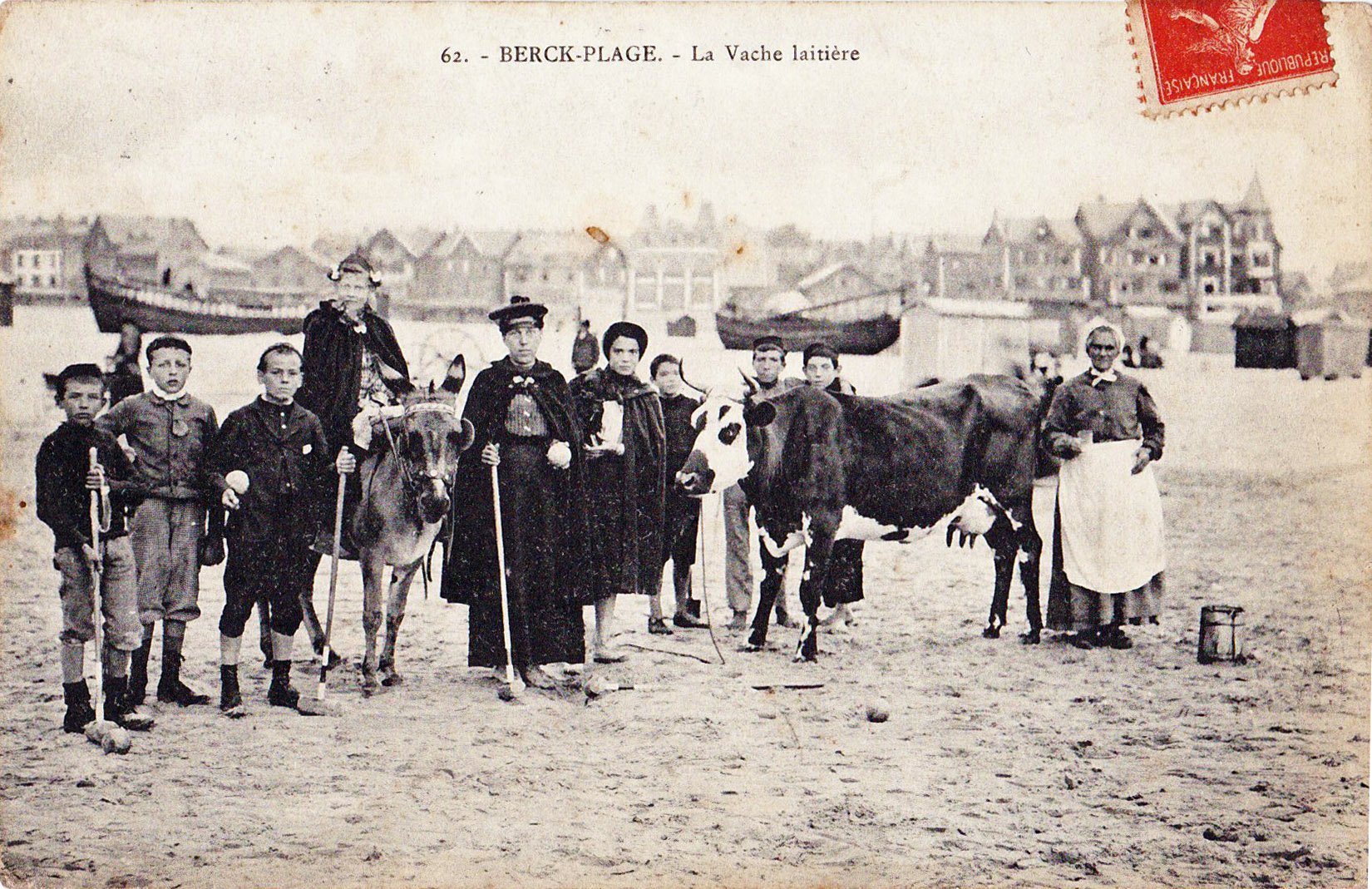 Berck-Plage - La vache laitière à la Plage