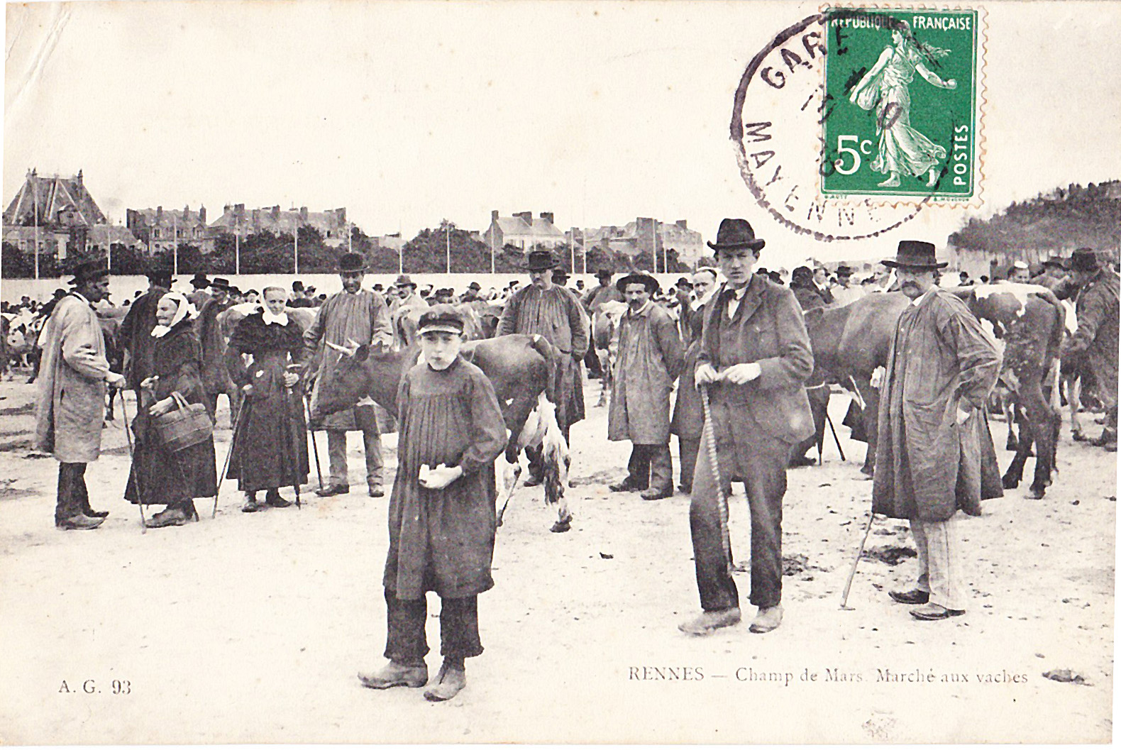 Rennes - Le champ de Mars - Marché aux vaches