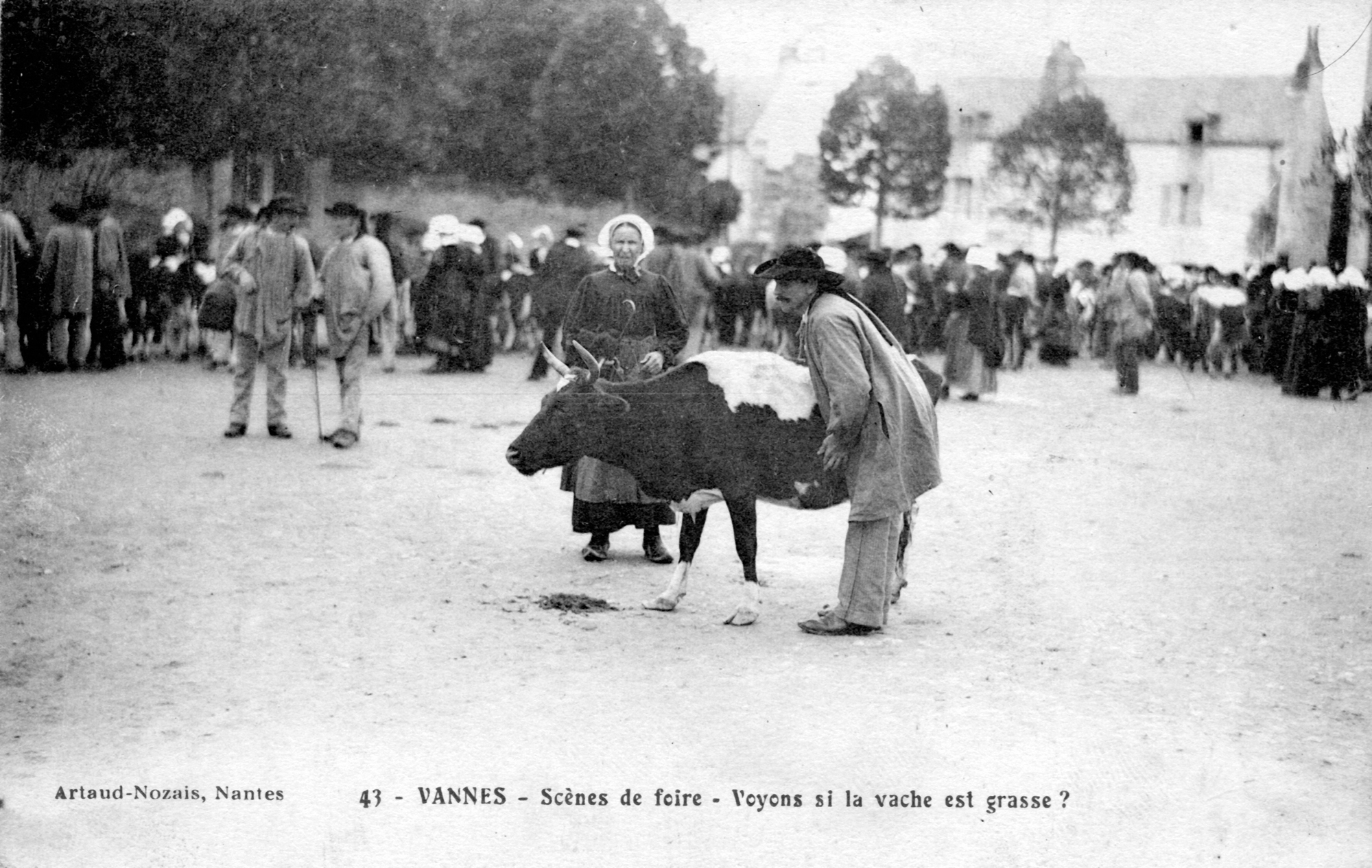 Vannes - Scène de foire - Voyons si la vache est grasse